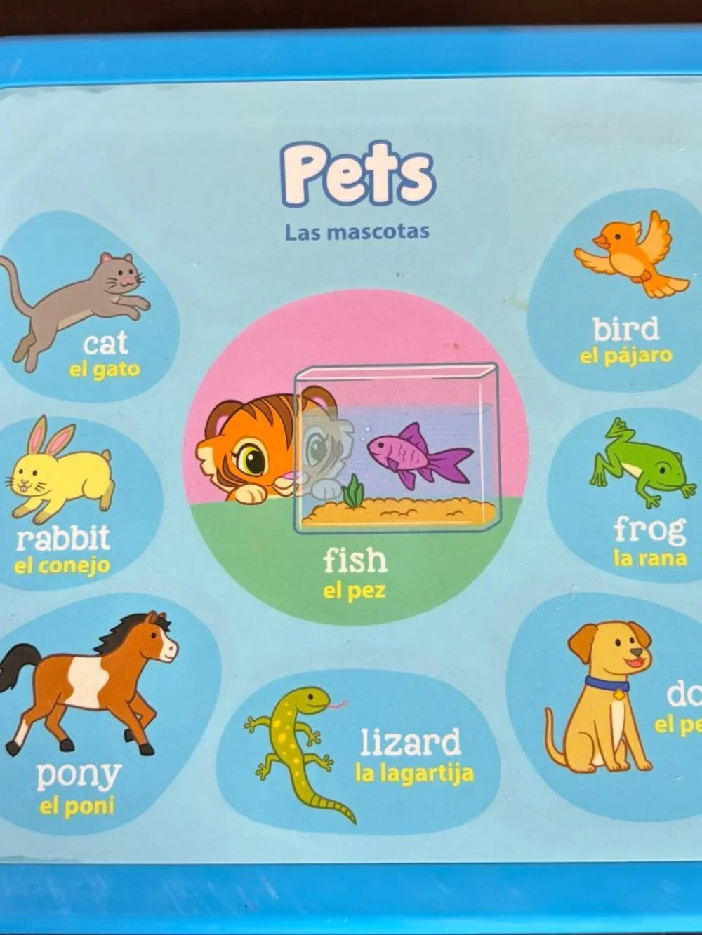 LeapFrog Learning Friends 100 Words Book Educational Bilingual English Spanish